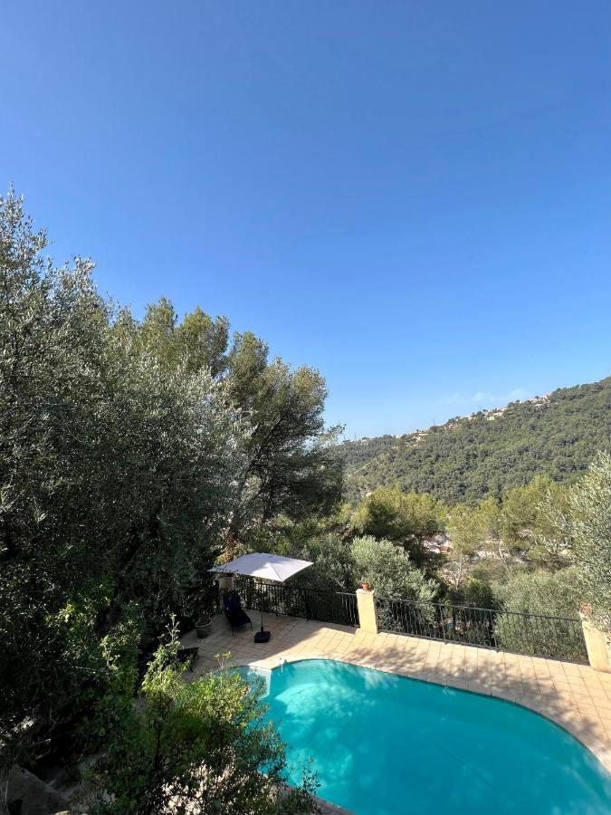 Entre Nice Et Monaco Grande Villa Avec Piscine Privee 12 Personnes Drap Kültér fotó